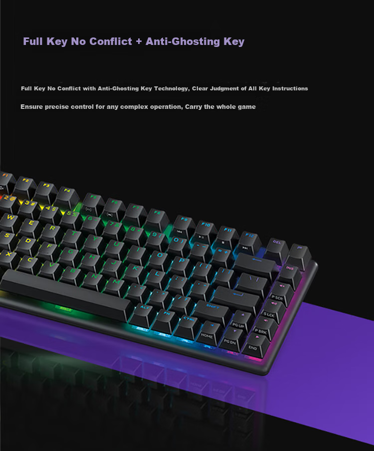 Alienware Pro Professional Edition Three-Mode Wireless Compact TKL Gaming Mechanical Keyboard for Home And E-Sports, Long Battery Life, Hot-Swappable, Holiday Gift, White 6