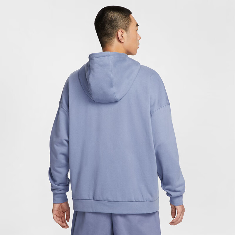 NIKE Men's Hooded Sweatshirt, Casual Sportswear, Pullover HJ1817-063 Silver, XL 2