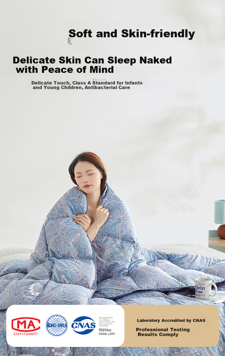 BEYOND Home Textiles, down Comforter, Antibacterial Washable 95% White Goose Down Duvet, Winter Quilt Insert, 550g Filling, 150*210cm 5