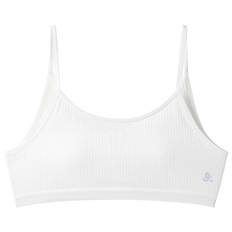 Jiusuiban Children's Underwear Girls 80 Modal Silk-Infused Developmental Bra 8-10 Years Old Anti-Protrusion Slim Camisole Vest