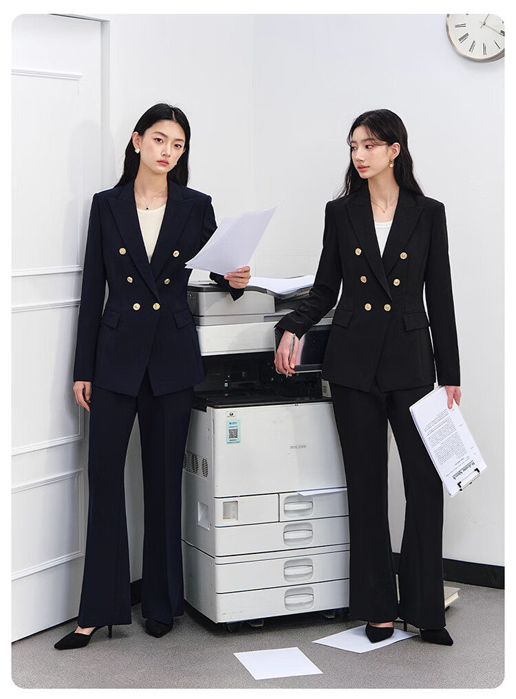Miss Bird Premium Commuter Suit Set Women's Professional Formal Small Size Workplace Interview Elegant Blazer 4