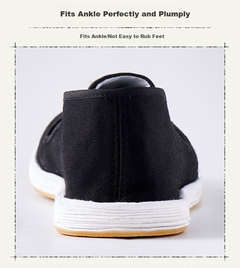 Weizhi Traditional Handmade Beijing Cloth Shoes with Thousand-Layer Sole, Slip-On Lazy Men's Cloth Shoes for Elderly, WZ1006, Size 42 12