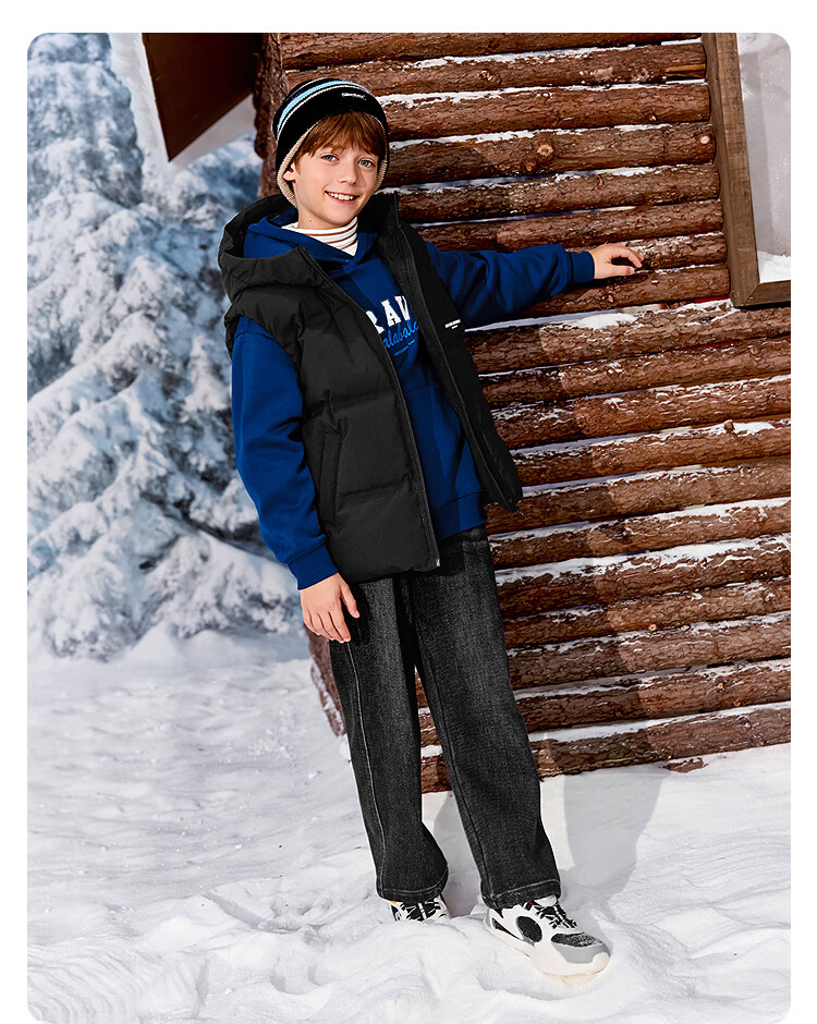 BALABALA Children's down Vest, Girls' And Boys' Outerwear, Winter Clothing, New Style down Jacket, Warm, Thickened, Trendy 8