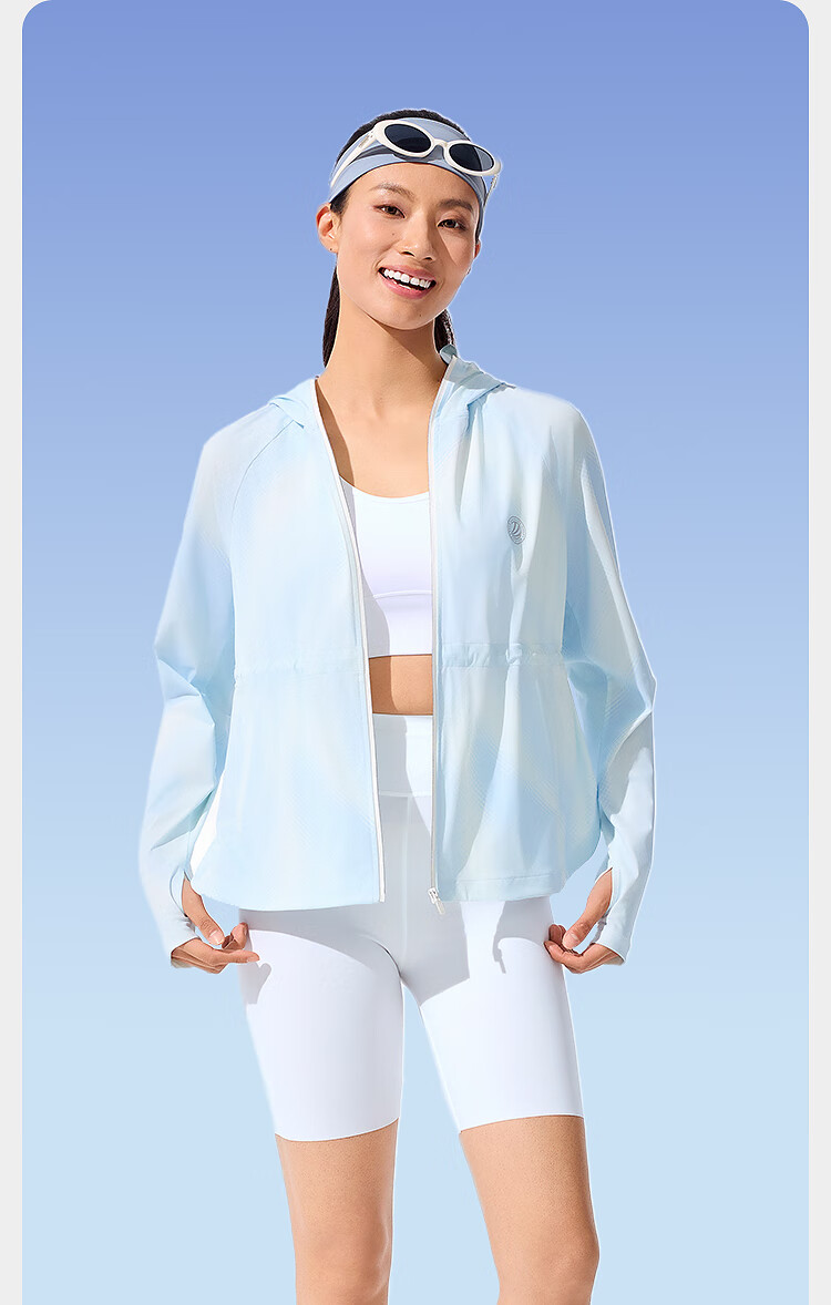 BOSIDENG Summer National Standard Original Yarn Women's Sun Protection Jacket UPF100+ UV Protection Casual Sports Travel Coat 10