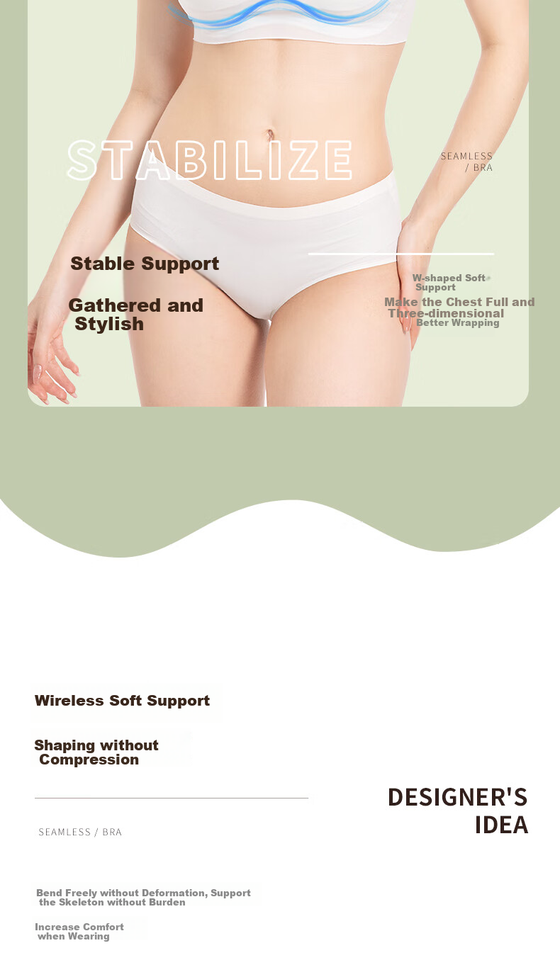 Etravel Disposable Bra with Padding for Women, Breathable Bandeau, Individually Wrapped Daily Disposable Military Training Bra, 3-Pack M Size 5