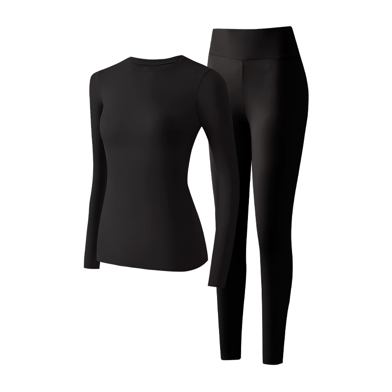 Herbal Original Color Women's Thermal Underwear Set Autumn Top and Bottom 10A Antibacterial Ultra-Thin Seamless High Elastic Skin Care