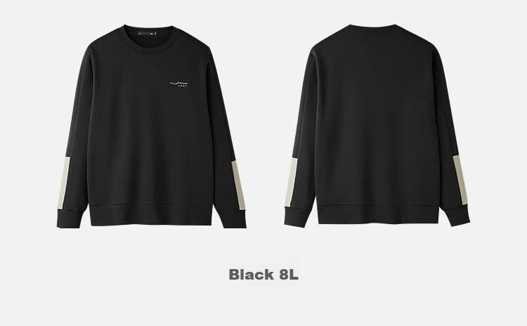 HLA Men's Sweater 25 Mountain High Series Plus Velvet Round Neck Warm Long Sleeve Men's Winter 12