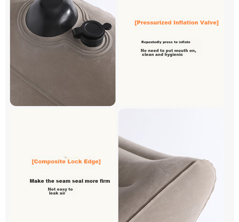 Etravel Push-In Inflatable Lumbar Pillow for Outdoor Travel, Office Chair, Long Sitting, Back Support, Car Cushion And Waist Protectio 10