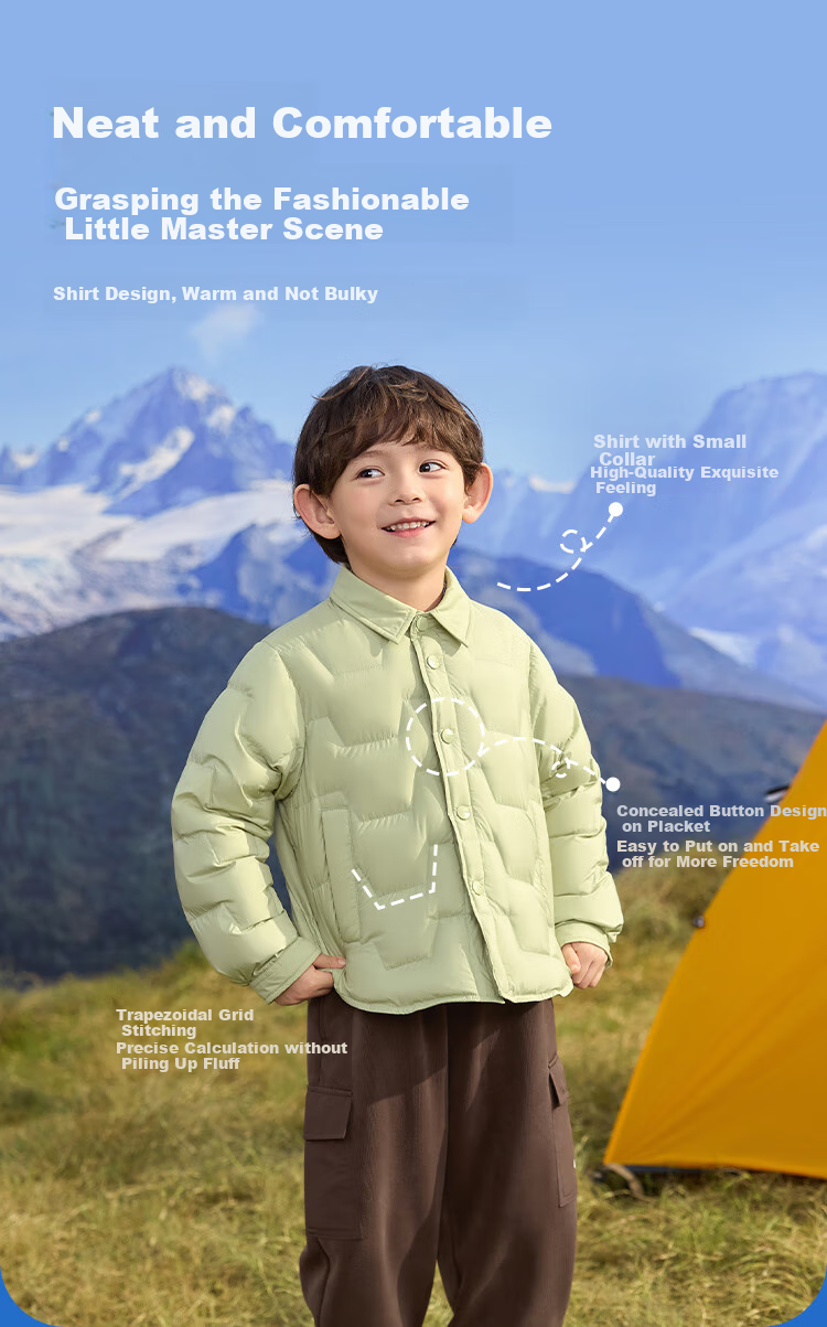 BALABALA Kids Down Jacket Winter Boys Girls Warm Lightweight Coat 24107207 7