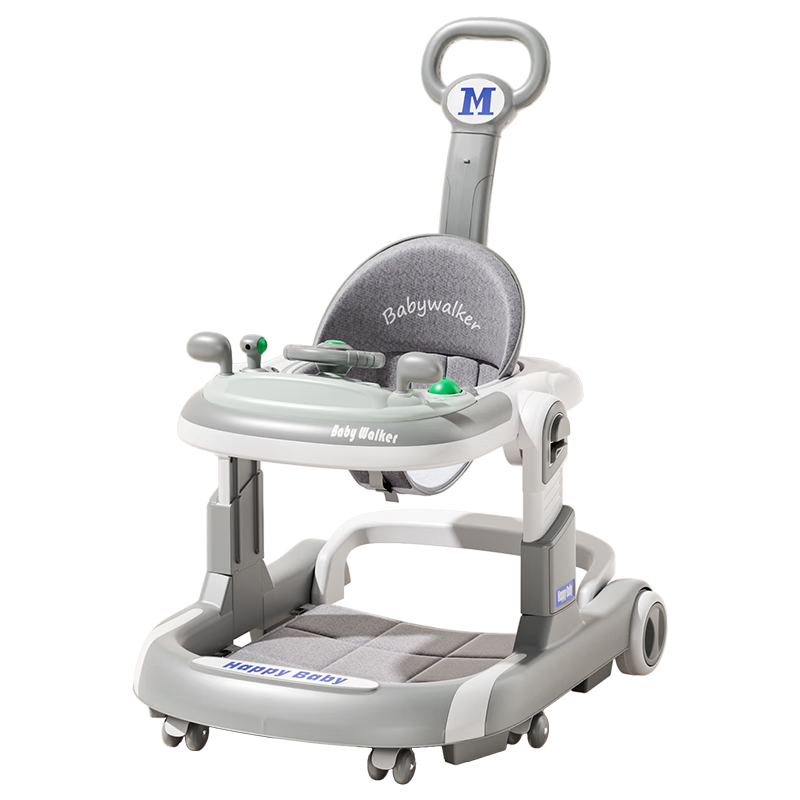DEERC Baby Walker for 6-18 Months, Anti-O Legs, Anti-Rollover, Toddler Push Walker Toy, Birthday Gift