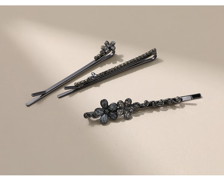 CHIMERA Set of 3 Small Bangs Hair Clips Side Clips Elegant Back Hair Tidy Hair Accessories for Women Qixi Festival Gift 11