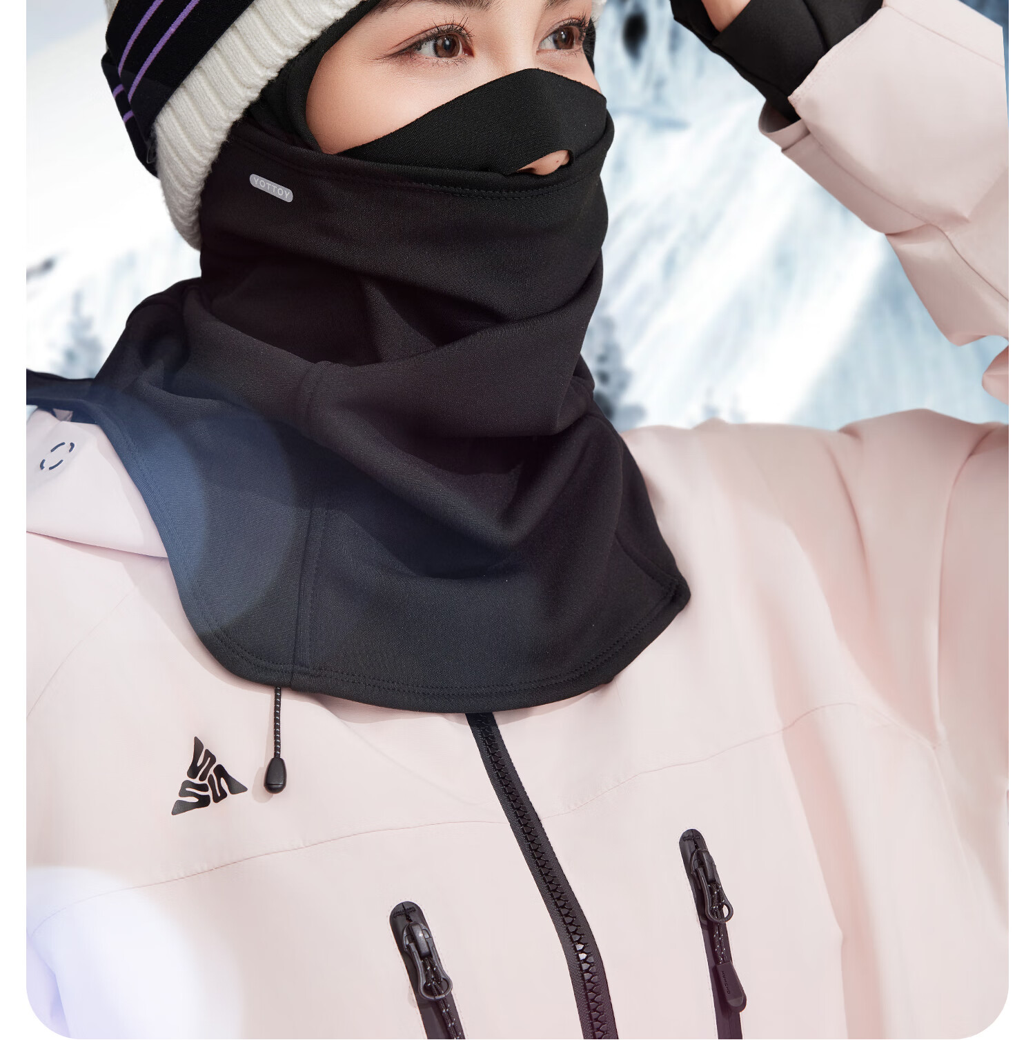 Yottoy Ski Mask Face Cover Unisex Outdoor Mountaineering Cycling Autumn Winter Windproof Warm Ski Gear Non-Slip Headband Style 12