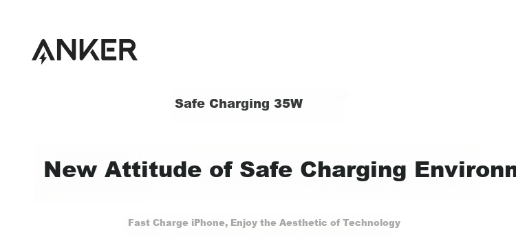ANKE 35W Charger Safe Charging for Apple 17/16 GaN Type-C Fast Charging USB PD Compatible with IPhone 15 Pro Max Apple Phones IPad Plug Black 1