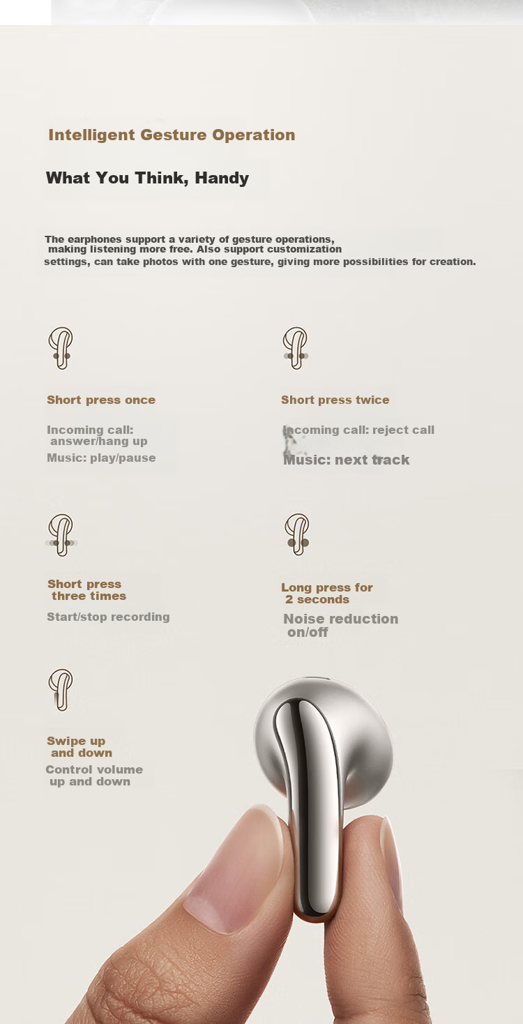 MI Buds 5 [Lei Jun's Choice] Noise-Cancelling Earphones Semi In-Ear Bluetooth Headphones Compatible with Android And Apple Phones (Snow White) 15