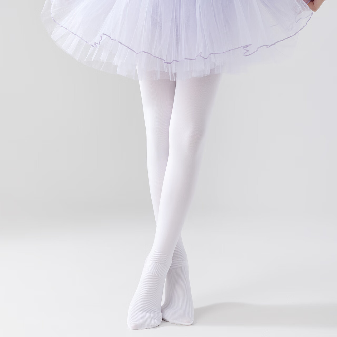 Caramella Kids Professional Dance Socks Four-Season White Tights High Elastic Non-Slip Girls Pantyhose