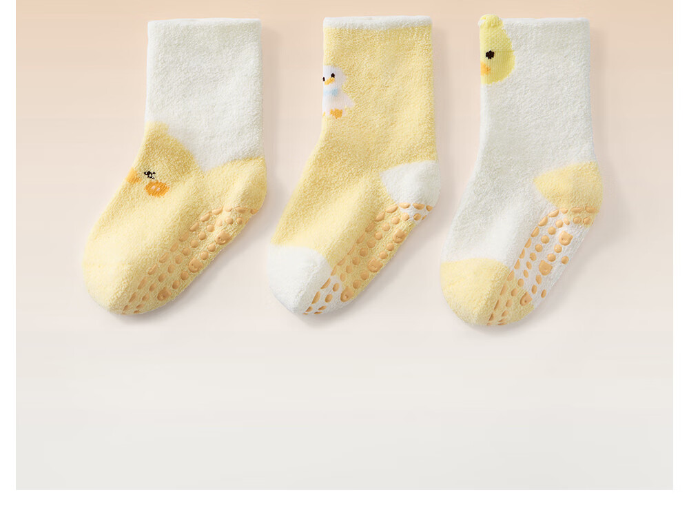 Beitais Baby Socks Autumn Winter Thickened Warm Newborn Double-Sided Fleece Cotton Socks Unisex Children's Class A Floor Socks 19