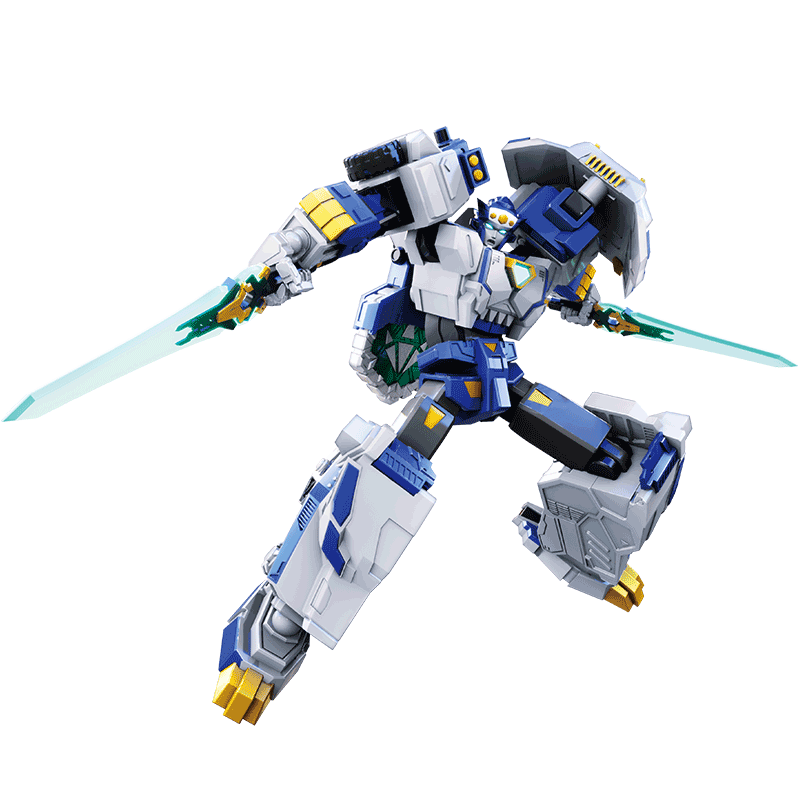 Mini Force X Ice Blade Sabertooth Tiger Season 8 Strongest Dinosaur 3-Form Combination Left Foot Armor Transforming Robot Toy