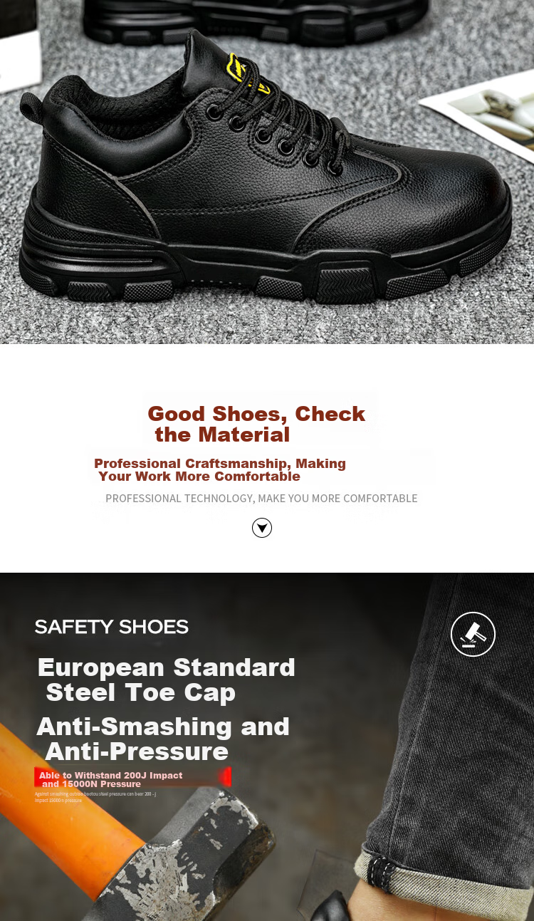 JUNBU Safety Shoes for Men, Electrician Insulated 10KV, Anti-Smashing, Anti-Puncture, Plastic Toe Cap, Lightweight Work Boots 2165KV Size 45 3