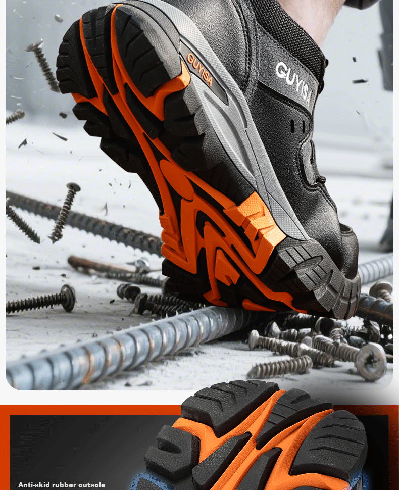 Weierdun Safety Shoes for Men, Anti-Smashing And Puncture-Resistant, 10KV Insulated Work Site Electrician Power Grid Safety Shoes 1109SKV Size 41 8