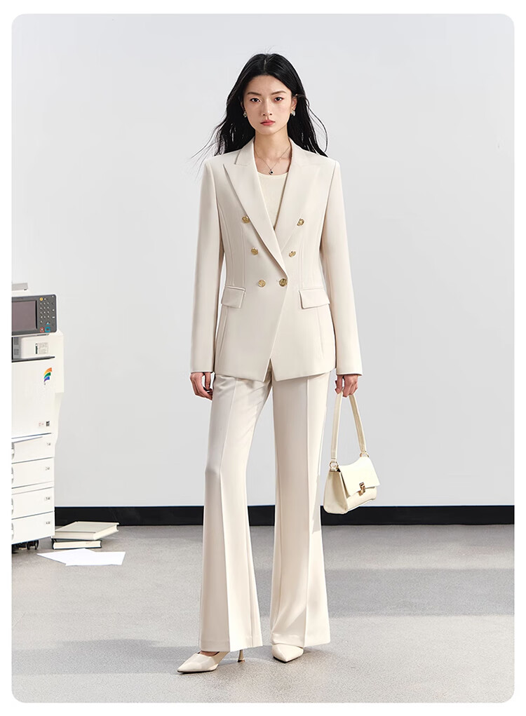 Miss Bird Premium Commuter Suit Set Women's Professional Formal Small Size Workplace Interview Elegant Blazer 5