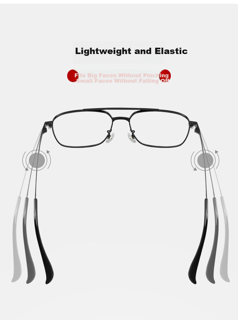 Gameking Myopia Glasses with Blue Light Protection And Radiation Protection for Men And Women, Prescription Available, GK008 Black 3