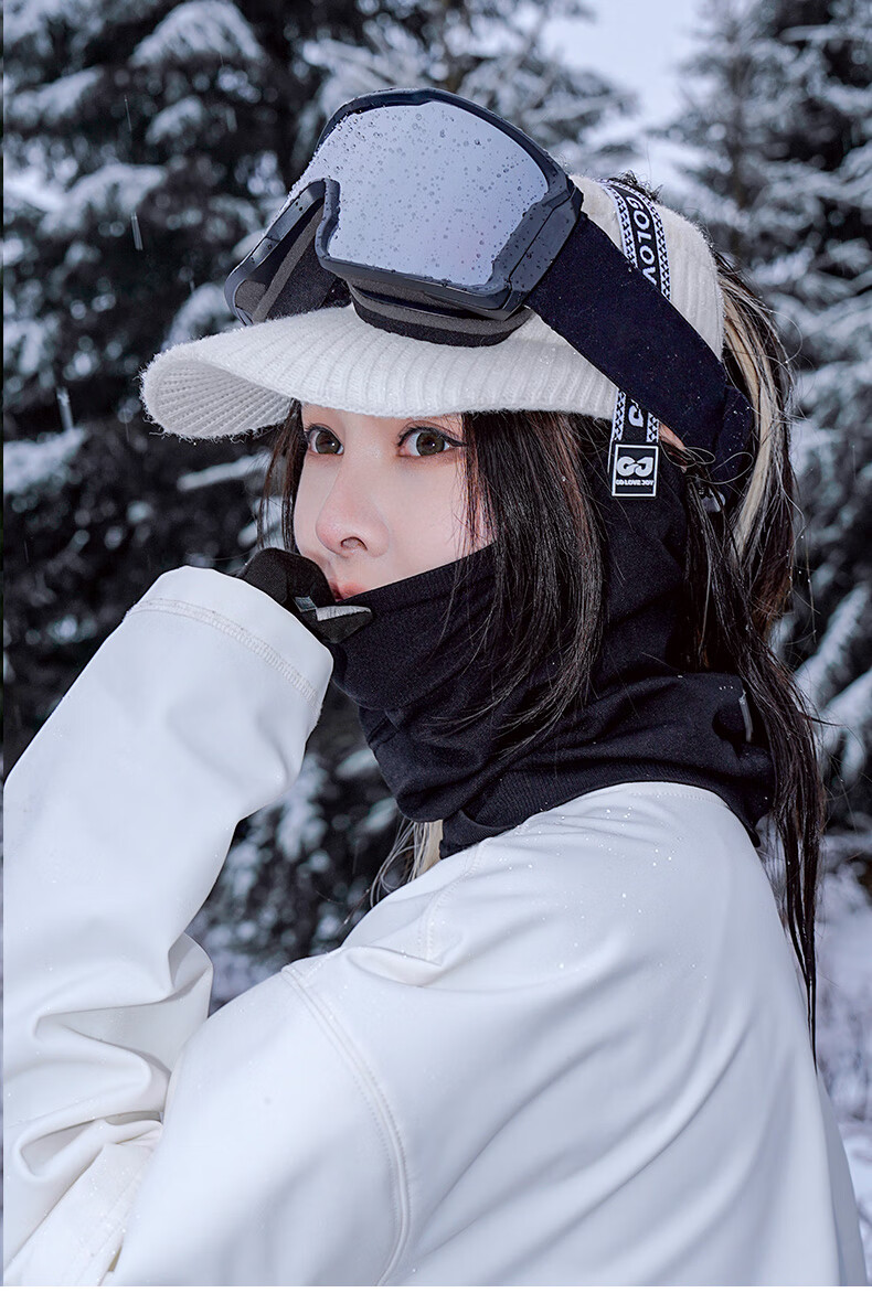 GOLOVEJOY High Joy Ski Mask Women's Winter Face and Neck Protection Windproof Cold Resistant Outdoor Neck Warmer Men's Cycling Headwear 54 12