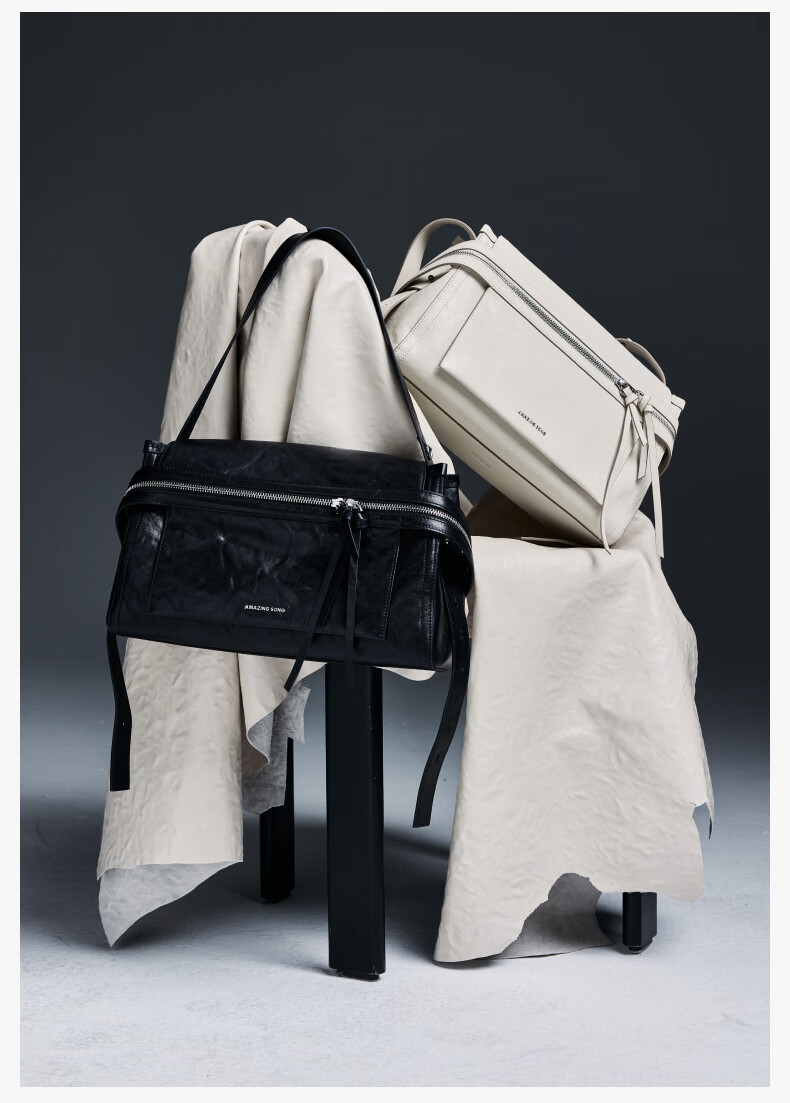 Amazing Song New Year Gift Yisong Chen Duling Style Cheese Roll Large Vegetable Tanned Top Layer Cowhide Shoulder Bag 1