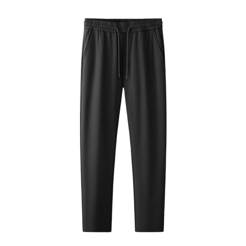 TUCANO Men's Winter Down Pants Thickened Warm Goose Down Casual Windproof Cotton High Waist Straight Leg Trousers