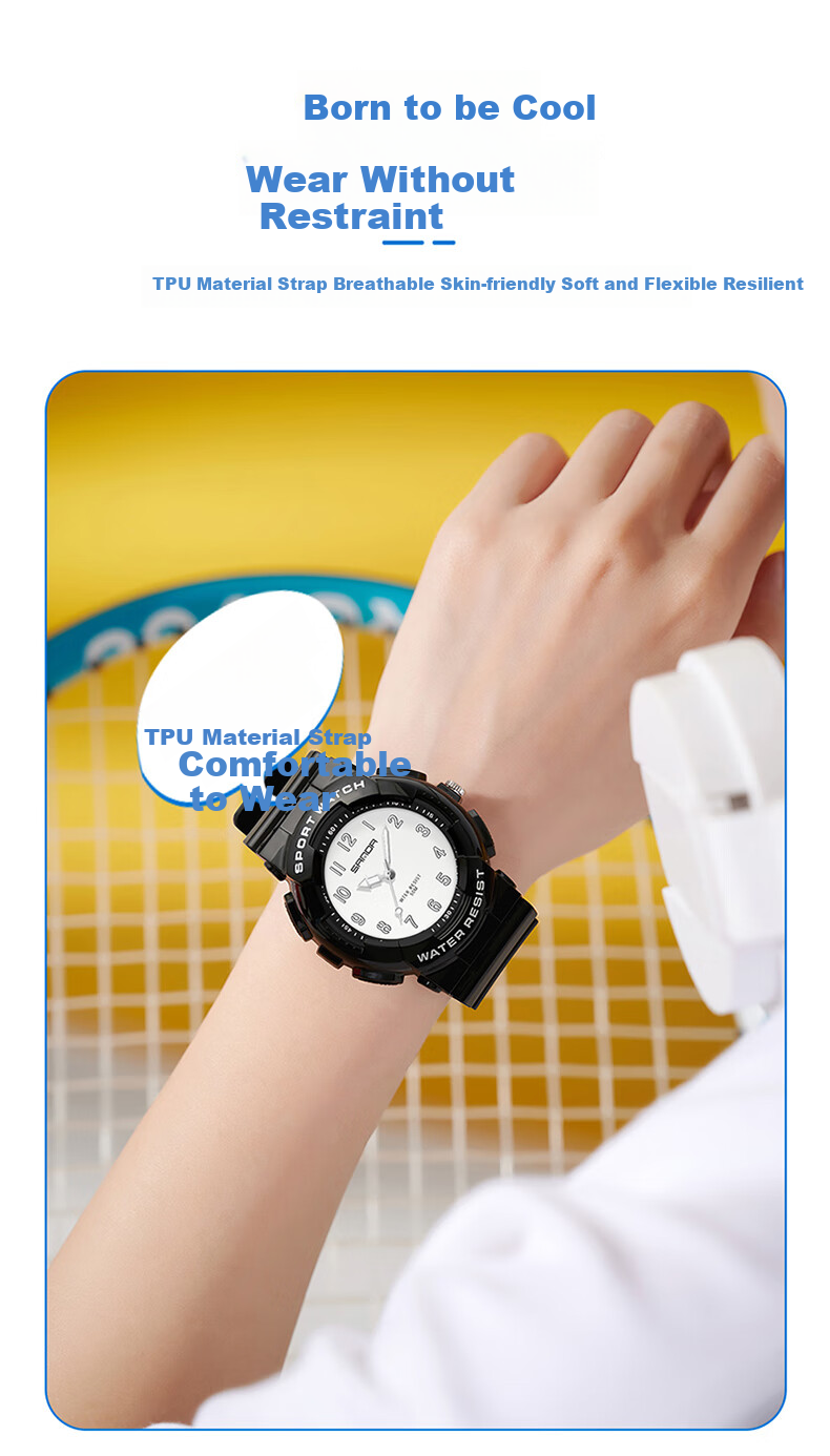 GEORGCOUNT Watch for Men And Women, Youth 2025 New Model, Silent Exam-Specific Waterproof Quartz Watch for Middle And High School Students 3