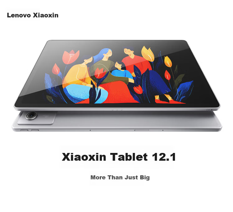 Lenovo Xiaoxin Tablet, 12.1-Inch 2.5K Ultra-Clear Display, 10000mAh Long Battery Life, Entertainment And Learning, Flagship AI Performance, 8+128GB Gray 1