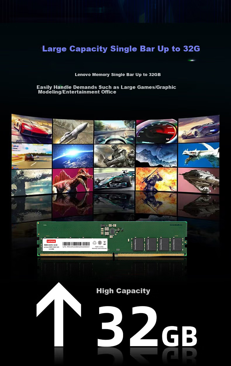 Lenovo 16GB DDR5 5600 Desktop Memory Module 4