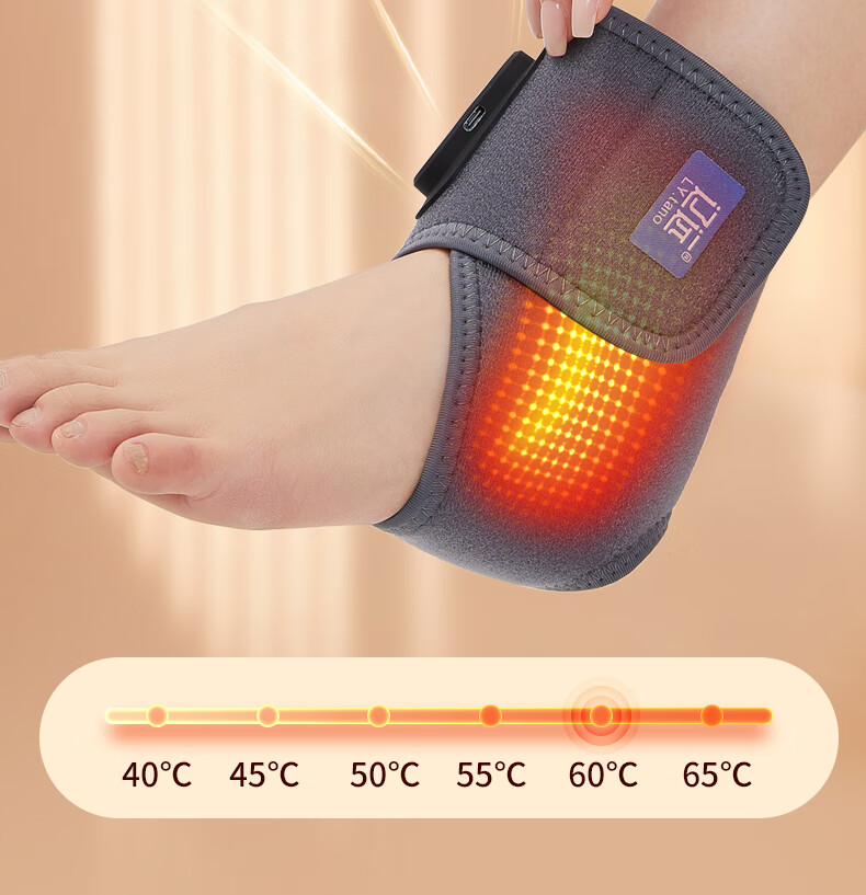 Liaoyuan [Hongguang Phototherapy] Electric Heating Ankle Warmer Heat Therapy Device for Ankle Sprain and Injury Massage 8