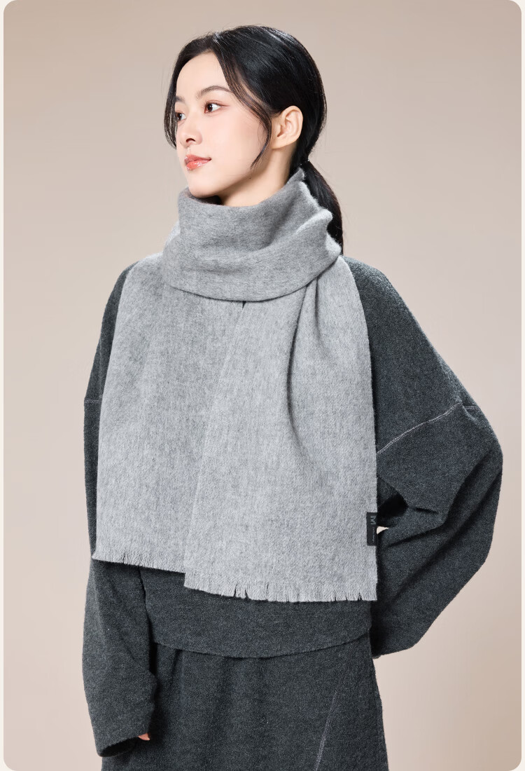 JIUMU Women's Cashmere Scarf Autumn Winter Warm Shawl Wool Neck Warmer Gift Box for Mother's Day Birthday 23