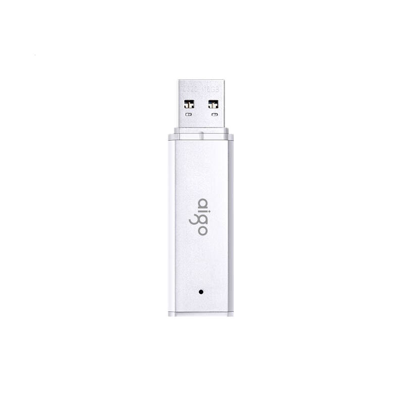 Aigo 64GB USB 3.2 U320 Business USB Flash Drive Silver Metal Body LED Indicator Light
