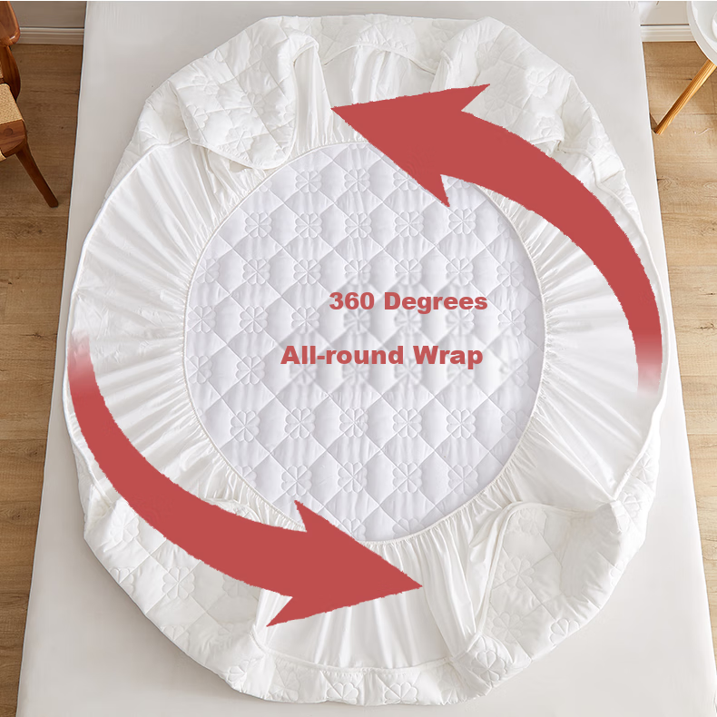 Hengyuanxiang Single Bed Mattress Protector, Class A Thickened, Washable, Non-Slip, Double Bed Cover, Mattress Cover, 180*200cm 23