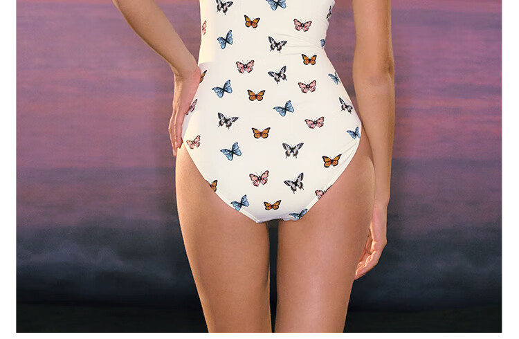 AtlanticBeach 2025 New Popular Butterfly One-Piece Swimsuit for Women High-End Slimming Tummy Control Beach Vacation Hot Spring Swimwear 8