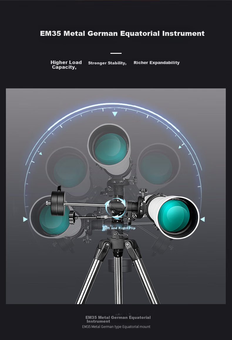 BOSMA Tianchen 90DX Evolution Edition Astronomical Telescope, Professional High-Magnification High-Definition Large-Aperture Telescope for Children's Science Education And Stargazing Beginners 8