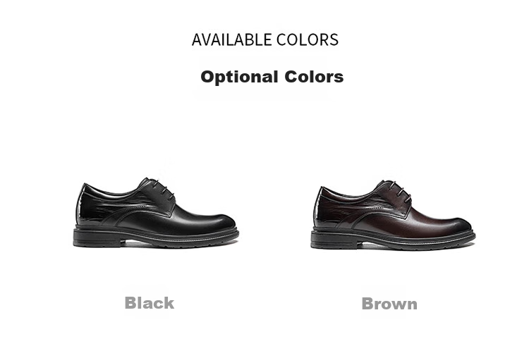 Aokang Men's Shoes, Spring 2025 Business Formal Leather Shoes, Cowhide British Style, Height-Increasing Lace-Up Leather Shoes, Brown, Size 40 5