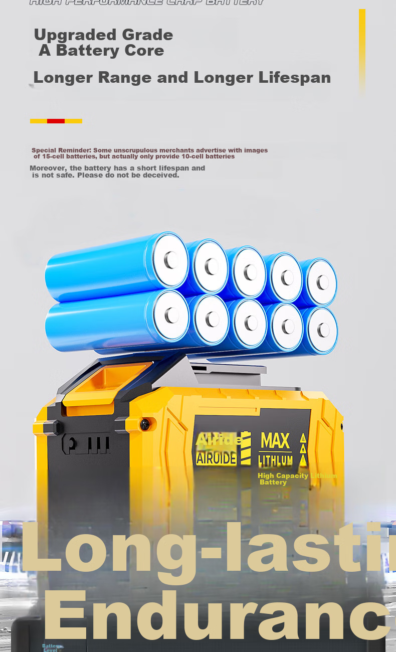Airuide 780N Lithium Battery Electric Wrench, High Torque Brushless Electric Wrench, Impact Wrench, Electric Drill, Pneumatic Impact Wrench, Socket Set, Power Tool 14