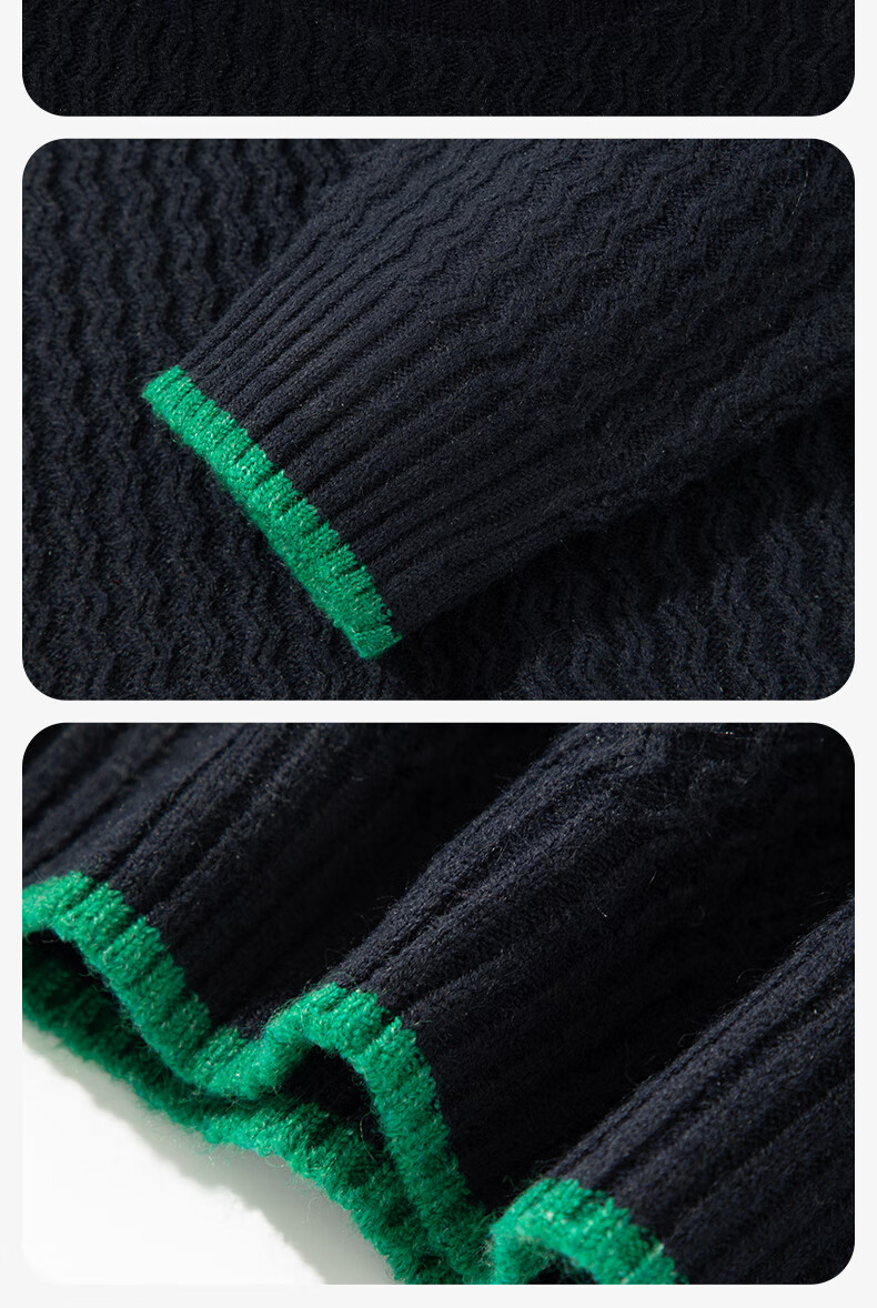 Baleno Girls' Sweater, Autumn And Winter 2026 New Style, Trendy Cable Knit Pullover for Older Girls, Children's Semi-Turtleneck Warm Inner Layer 5