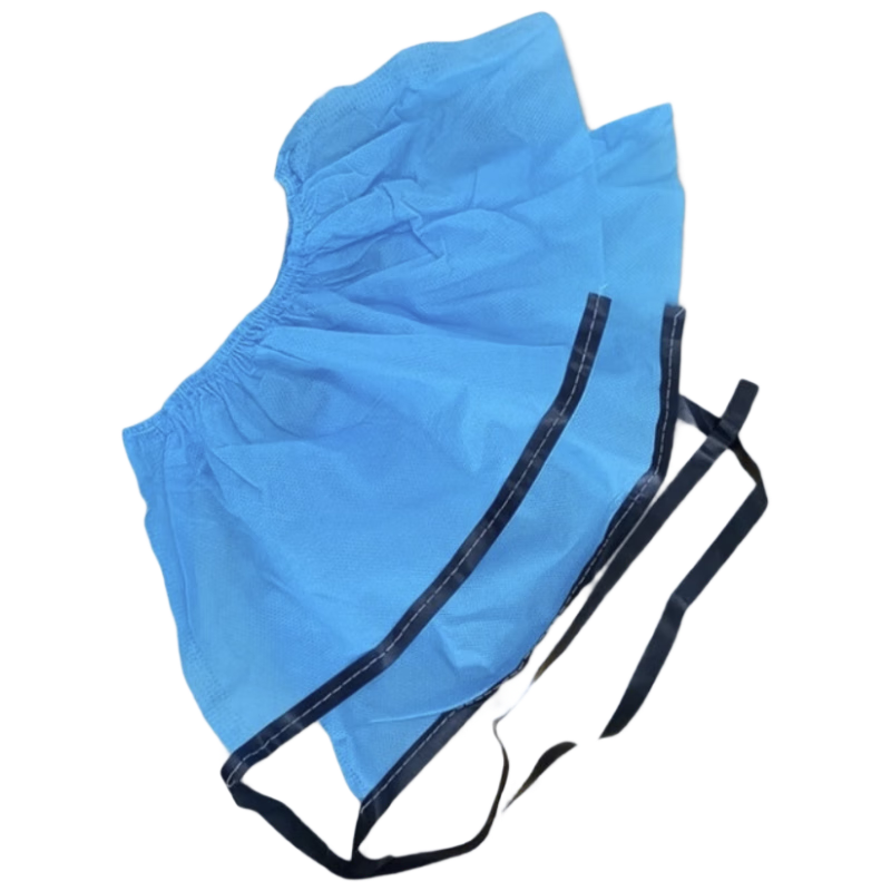 Mitz Anti-Static Disposable Shoe Covers with Conductive Strips, Thickened, Enlarged, Breathable for Laboratory, Hospital, Cleanroom, 100pcs/Pack, 700g