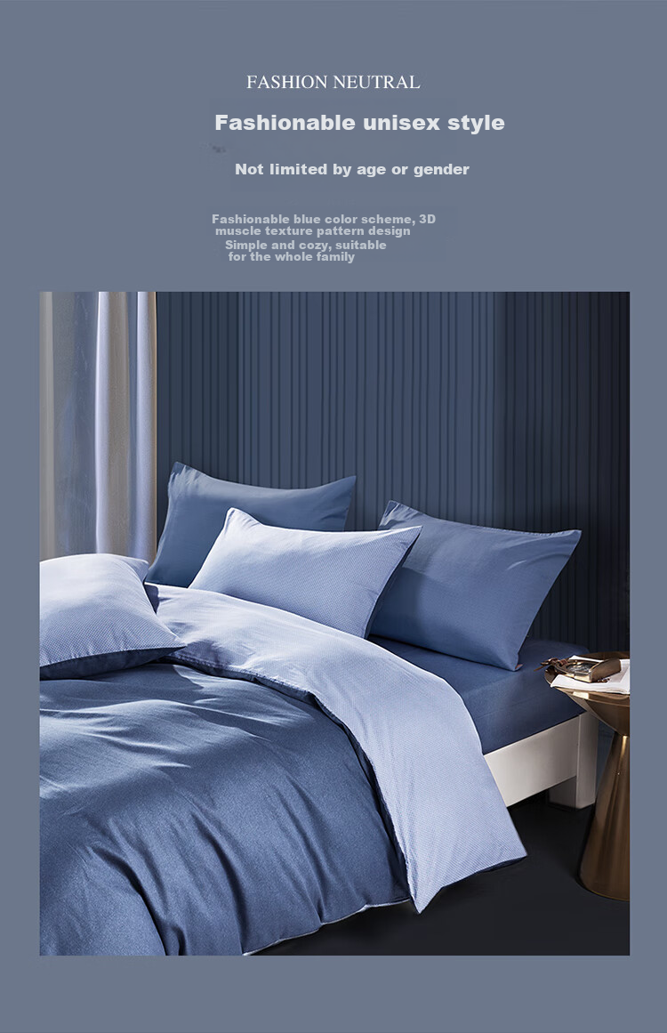 Fuanna Cotton Jacquard Duvet Cover 203x229cm Single/Double Size 3