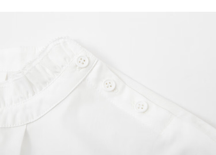Demana Liubai 100% Cotton Autumn Artistic Noblewoman Ruffled Stand Collar Loose Shirt Women's Top 2