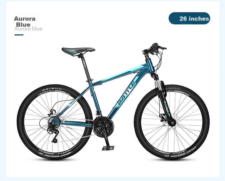 BATTLE Mountain Bike, 26-Inch, 24-Speed, for Men And Women, Adults, Students, Teenagers, City Leisure Off-Road Bike, Black And Red Color 11