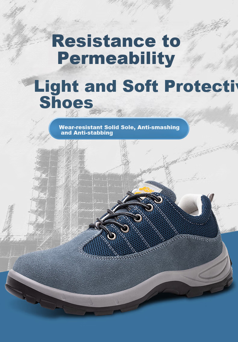 FUCHENG Safety Shoes for Men, Cowhide Steel Toe Cap, Anti-Smashing, Puncture-Resistant, Wear-Resistant Solid Sole Work Protective Safety Shoes 012 43 1