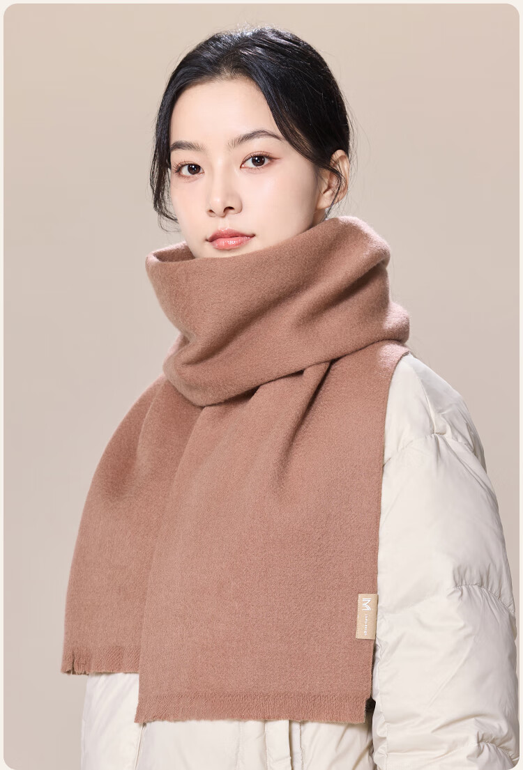 JIUMU Women's Cashmere Scarf Autumn Winter Warm Shawl Wool Neck Warmer Gift Box for Mother's Day Birthday 20