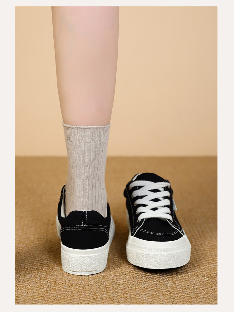 Global Canvas Shoes Women 2026 New Versatile Student Casual Sports Niche Thick Sole Sneakers 12