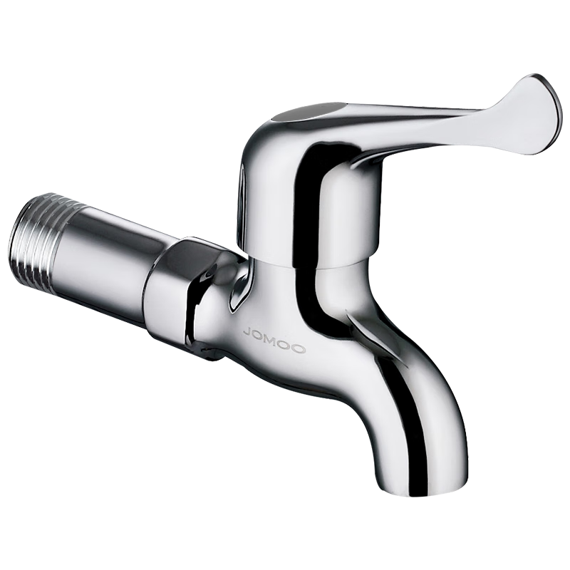 JOMOO Quick-Open Single Cold Water Faucet, Brass Thickened Extended Mop Sink Four-Point Faucet, 7104-238/1C
