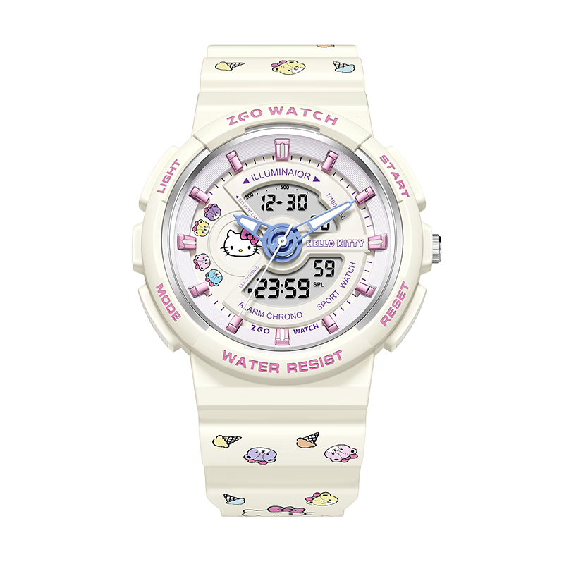 Hello Kitty Girls' Student Sports Watch Electronic Watch for Primary and Middle School Students Birthday Children's Day Gift for Girls