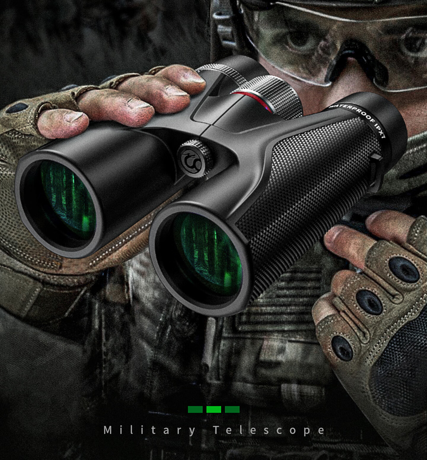 Leaysoo Jingying 10X42 High-Definition High-Power Nitrogen-Filled Waterproof Low-Light Visible Professional Binoculars with Smartphone Adapter 2